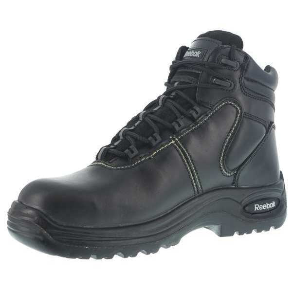 Work Boots, 6 Sz, M, Blk, 6 in. H, Womens, PR