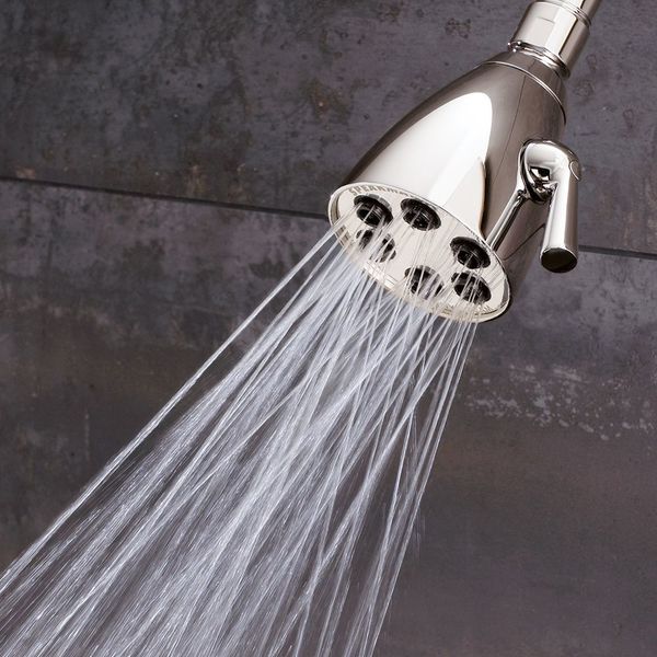 Polished Nickel Shower Head 3-Spray
