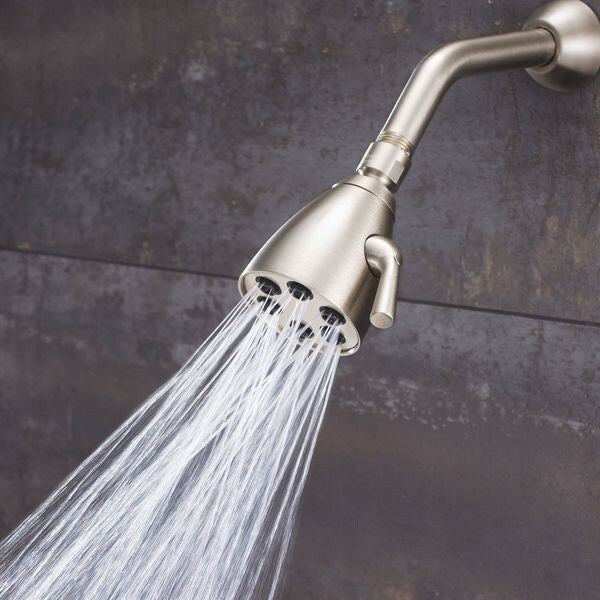 Solid Brass Shower Head 2.5 GPM, Brushed Nickel