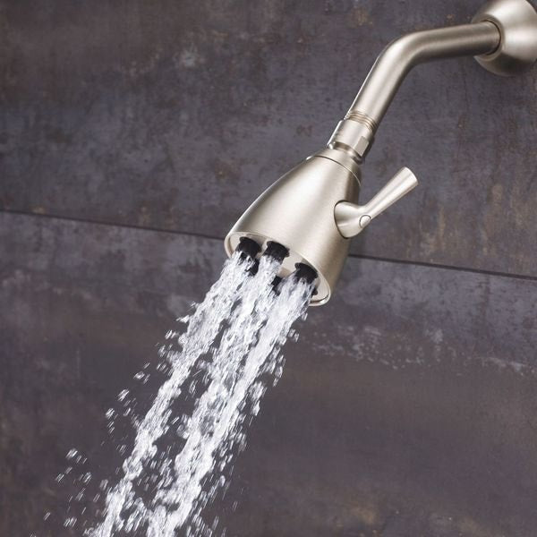 Solid Brass Shower Head 2.5 GPM, Brushed Nickel