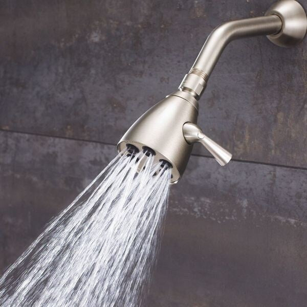 Solid Brass Shower Head 2.5 GPM, Brushed Nickel