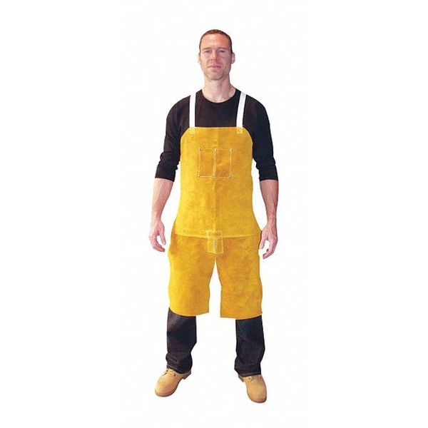 24X36 Lth Sl Bib Apron