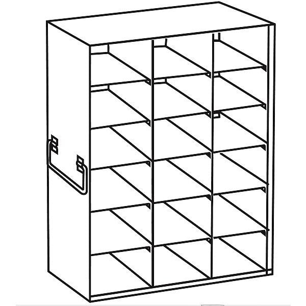Freezer Rack, Holds 18 Boxes, SS