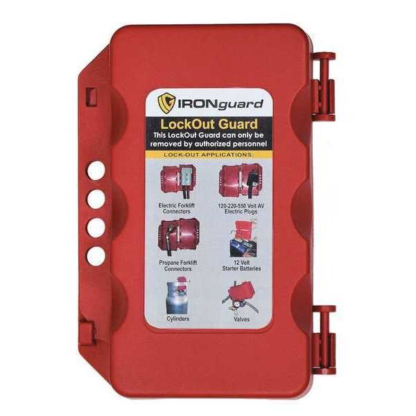 Equipment Lockout System, Plastic, Red