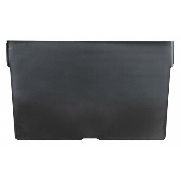 Plastic Divider, Black, 3 19/32 in L, Not Applicable W, 2 29/32 in H