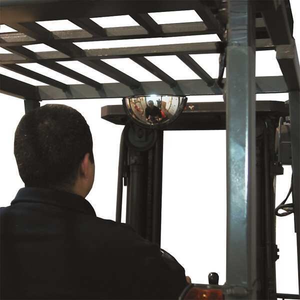 Dome Mirror, Black, w/Double Sided Tape