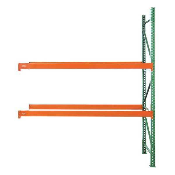 Pallet Rack Add-On Unit, Teardrop, Roll Formed Style, 10 ft H, 111 in W, 36 in D