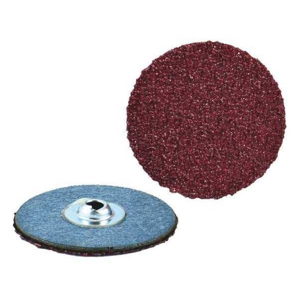 Quick Change Disc, 80 Grit, Brown, PK100