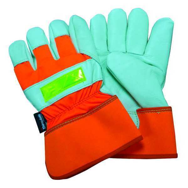 Gloves, M, Cream/Orange, Thinsulate, PR