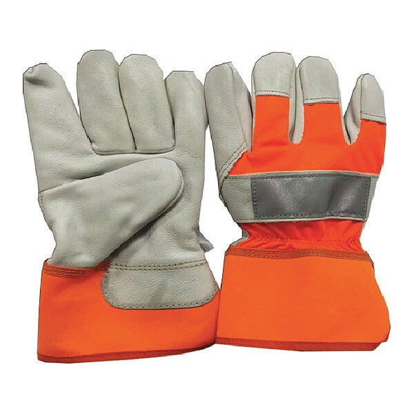 Gloves, L, Cream/Orange, Thinsulate, PR