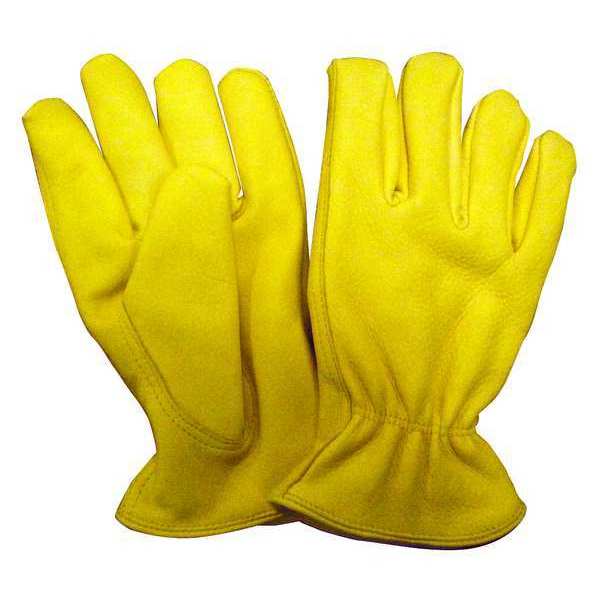 Gloves, S, Gold/Yellow, Unlined, Elkskin, PR