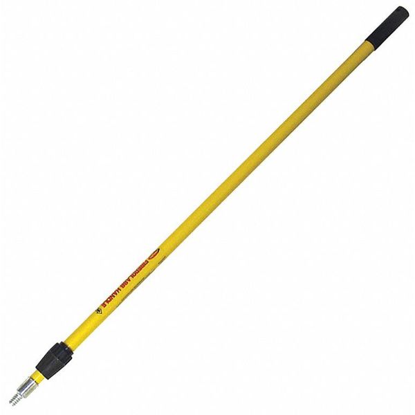 Extension Handle, Fiberglass, Acme Thread Connection, 1 1/4 in Handle Dia, 72 to 44 in L, Yellow