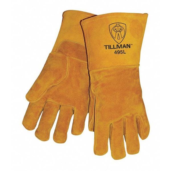 Stick Welding Gloves, Pigskin Palm, S, PR