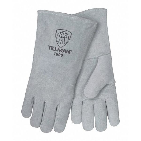 Stick Welding Gloves, Cowhide Palm, L, PR