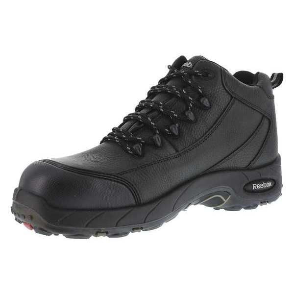 Work Boots, 11-1/2 Sz, Blk, 4 in. H, Mens, PR