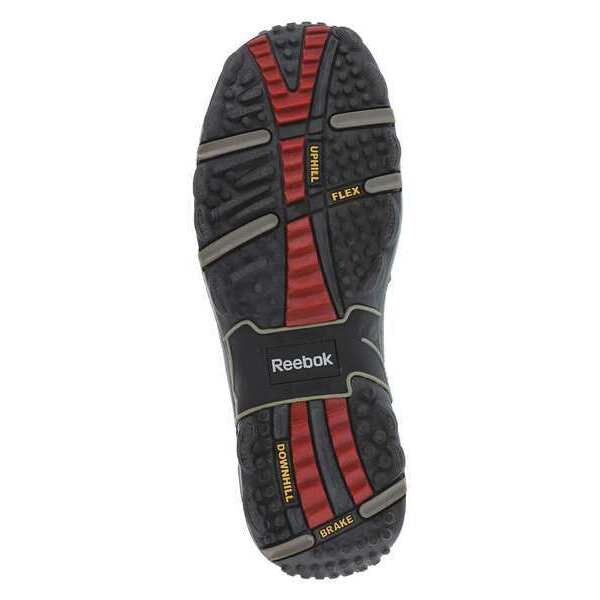 Work Boots, 8 Sz, Blk, Hiker Low, Mens, PR
