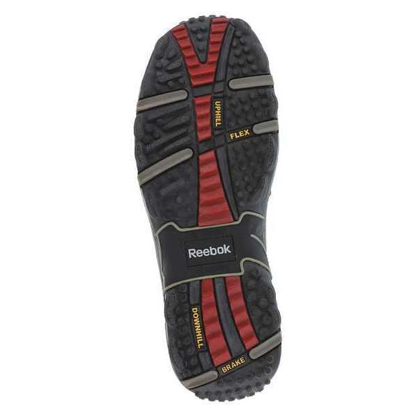 Work Boots, 9-1/2 Sz, Blk, 4 in. H, Mens, PR