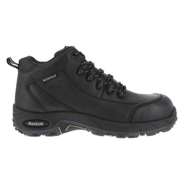 Work Boots, 8 Sz, Blk, Hiker Low, Mens, PR