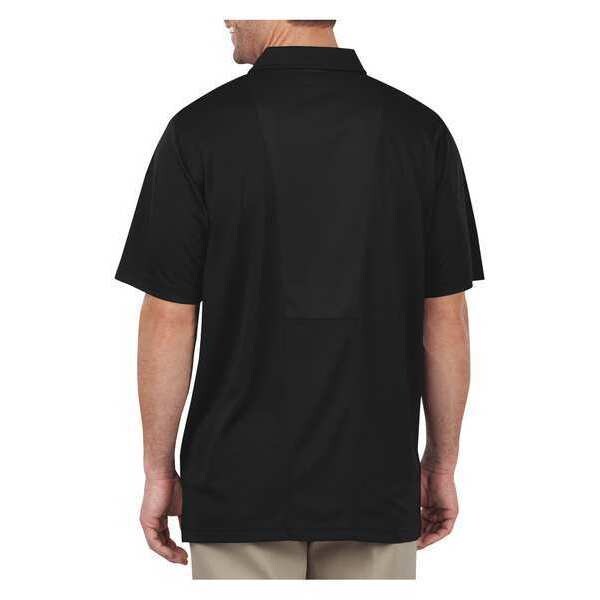 Short Sleeve Polo, Black, S