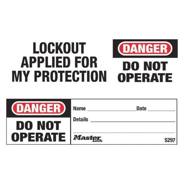 Safety Tag, Danger - Do Not Operate, PK100