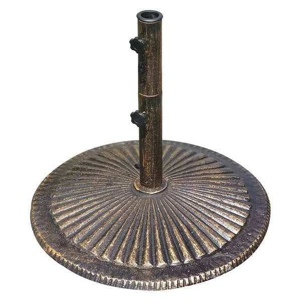 Umbrella Base, Bronze, Cast Iron, 50 lb.