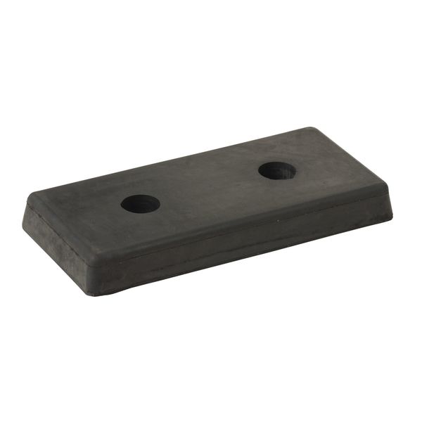 Dock Bumper, 8 in. D, Rubber, Rectangular
