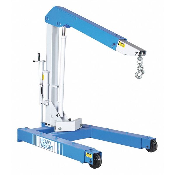 Mobile Floor Crane, Steel, 6000 lb.