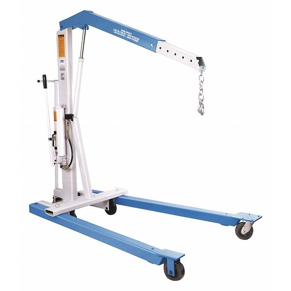 Mobile Floor Crane, Steel, 4400 lb.