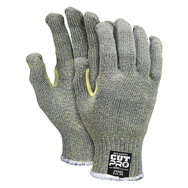 Cut Resistant Gloves, A6 Cut Level, Uncoated, L, 1 PR