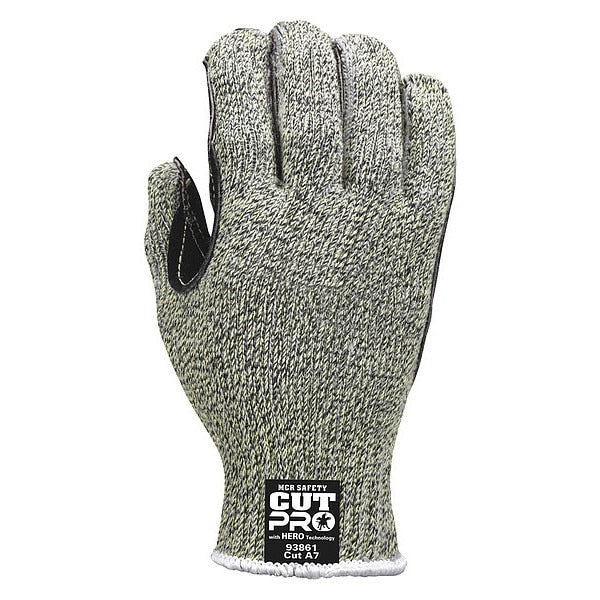 Cut Resistant Gloves, A7 Cut Level, Uncoated, XL, 1 PR