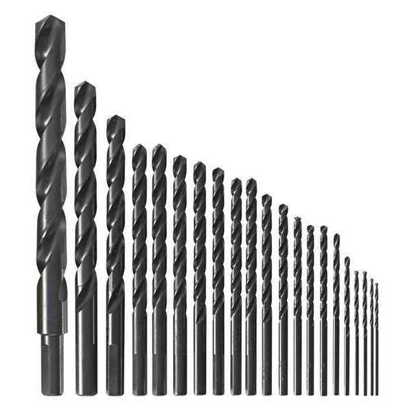 21pc. Black Oxide Drill Bit Set