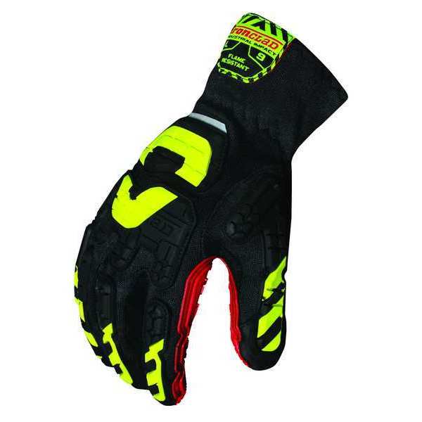 Anti-Vibration Gloves, XL, Blk/Red/Yllw, PR