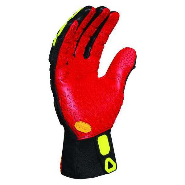 Anti-Vibration Gloves, XL, Blk/Red/Yllw, PR