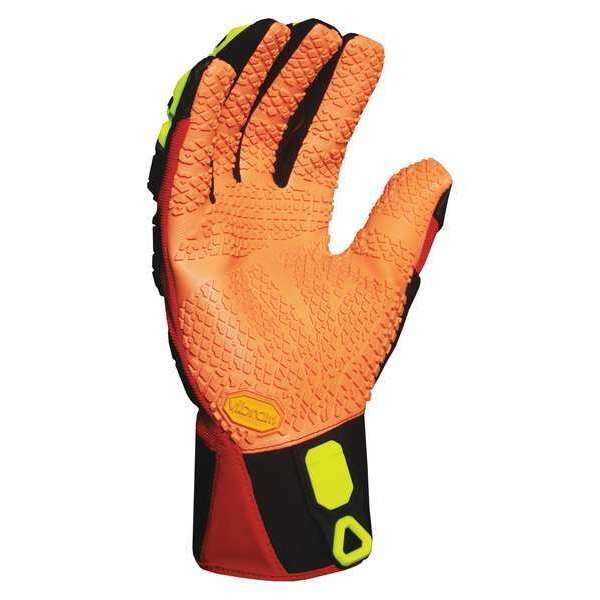 Anti-Vibration Gloves, L, Rd/Blk/Yellow, PR
