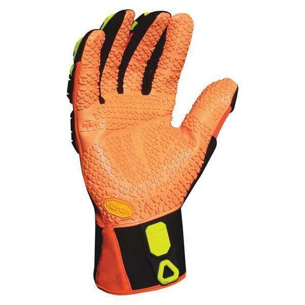 Anti-Vibration Gloves, M, Orng/Blk/Yllw, PR