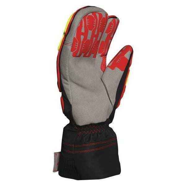 Impact Gloves, S, Red/Black/Gray/Yellow, PR