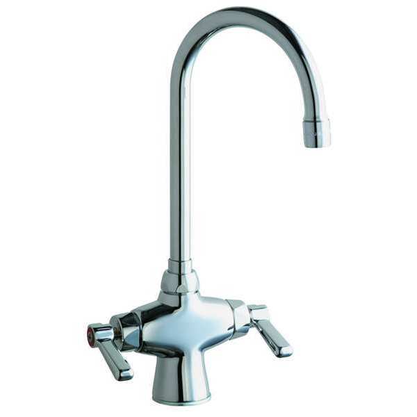 Manual Single Hole Mount, 1 Hole Hot And Cold Water Mixing Sink Faucet, Chrome plated