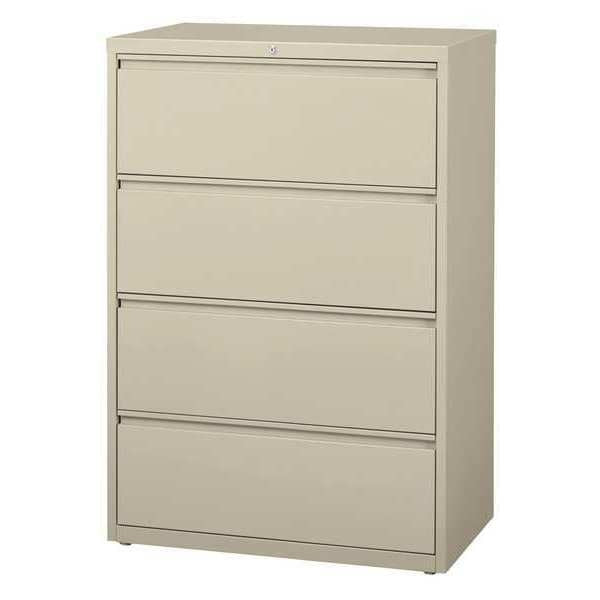 4 Drawer File Cabinet, Putty, A4/Legal/Letter