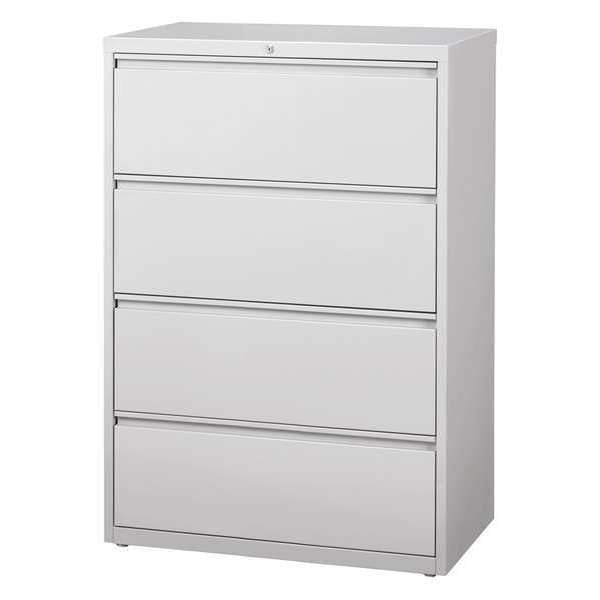 4 Drawer File Cabinet, Light Gray, A4/Legal/Letter