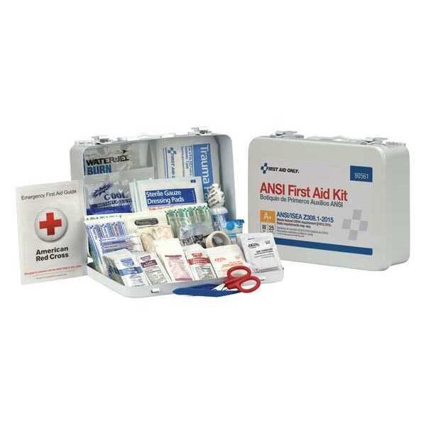 First Aid Kit, Metal, 25 Person