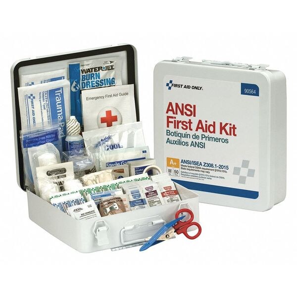 Bulk First Aid kit, Metal, 50 Person