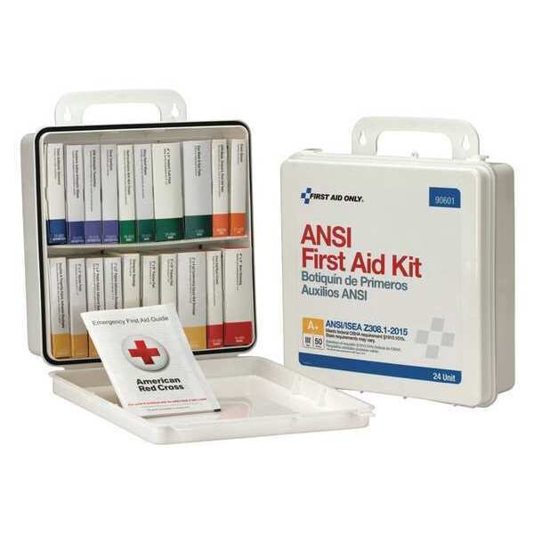 Unitized First Aid kit, Plastic, 50 Person