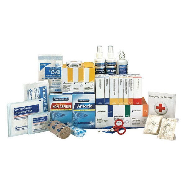 Bulk First Aid Kit Refill, Cardboard, 100 Person
