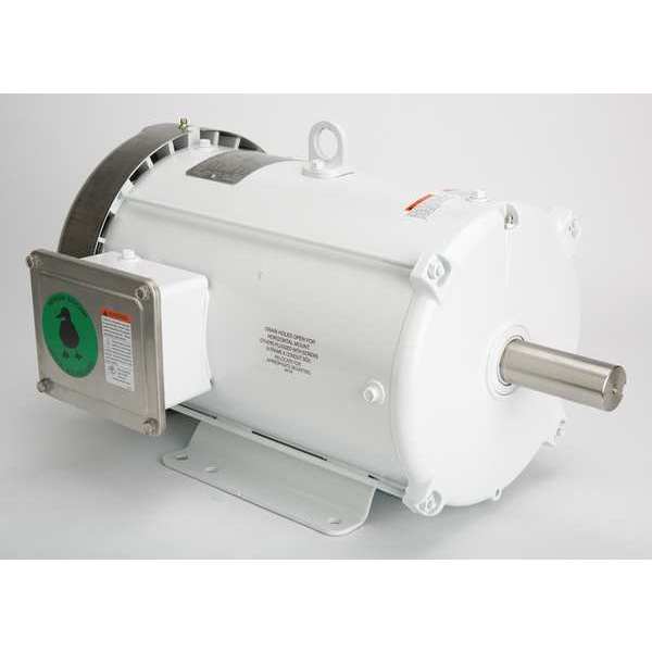 Washdown Motor, 7-1/2 HP, 3-Phase Design