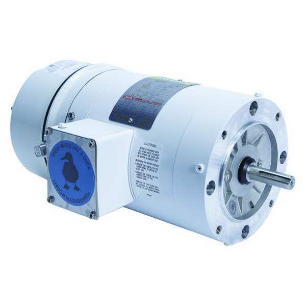 Washdown Brake Motor, 2 HP, 1740 RPM