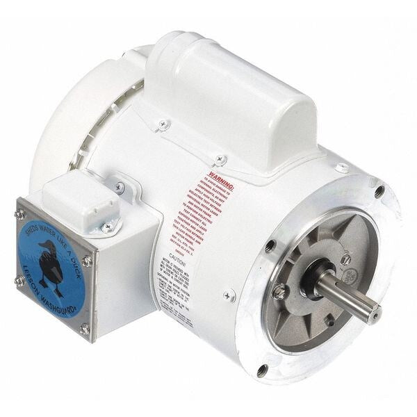 Washdown Motor, 1/2 HP, Face, 10-7/8 in. L