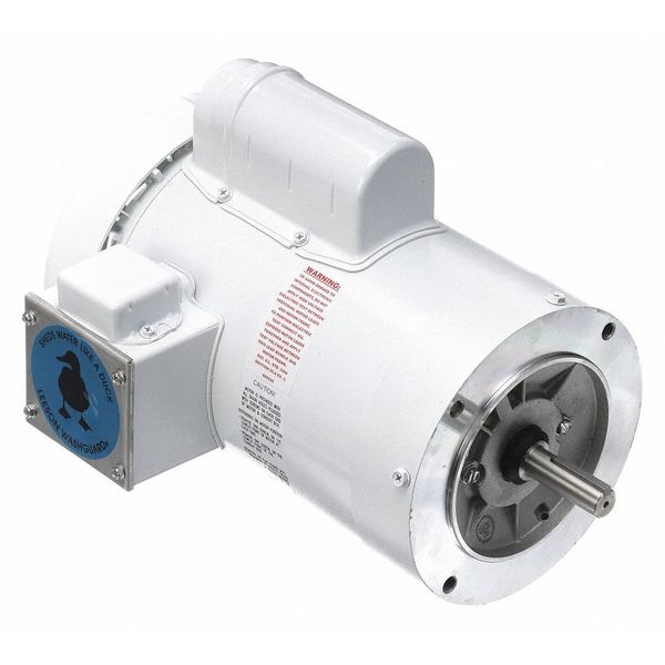 Washdown Motor, 1-1/2 HP, Face, 13-3/8in. L