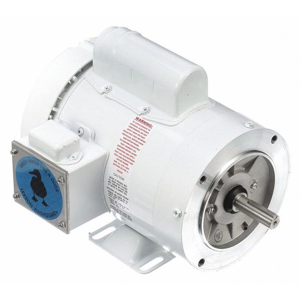 Washdown Motor, 1 HP, Face/Base, 12-1/8in.L
