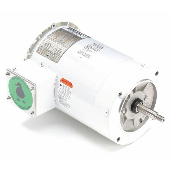 3-Phase Washdown Jet Pump Motor, 2 HP, 56J Frame, 208-230/460V AC Voltage, 3,490 Nameplate RPM