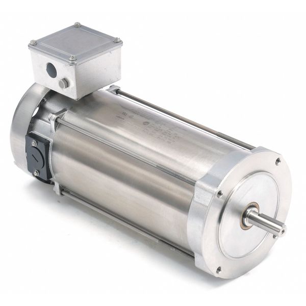 DC Washdown Motor, 1 HP, 180VDC, 16-3/8in L